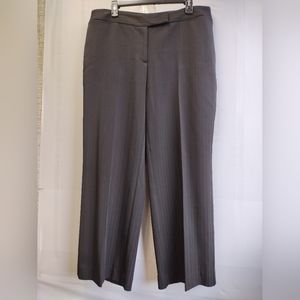 Hillard And Hanson Womens Stretch Striped Wide Leg Dress Pants 14